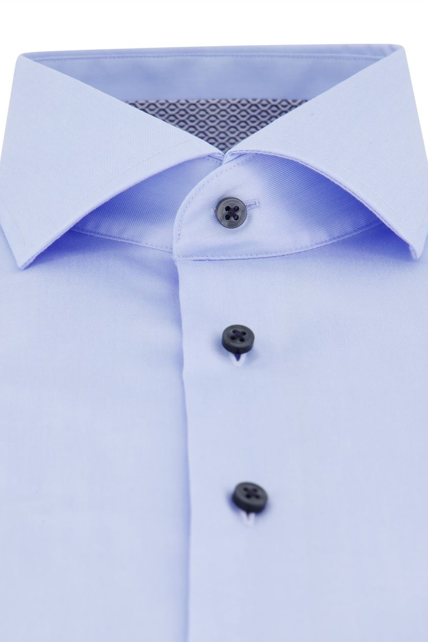 Eterna business overhemd katoen normale fit lichtblauw effen 