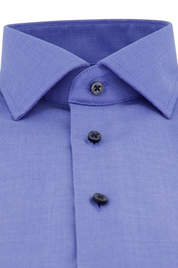 Eterna business overhemd wijde fit blauw effen 
