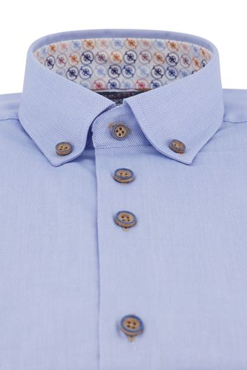 Portofino overhemd  mouwlengte 7 blauw