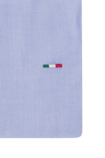 Portofino overhemd  mouwlengte 7 blauw