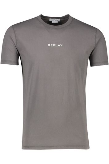 domein Veroorloven Hertog Replay t-shirt grijs ronde hals | Schulte Herenmode
