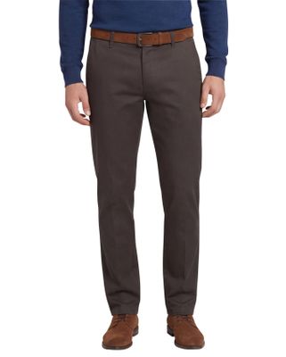 M.E.N.S. M.E.N.S. katoenen chino Madison bruin effen