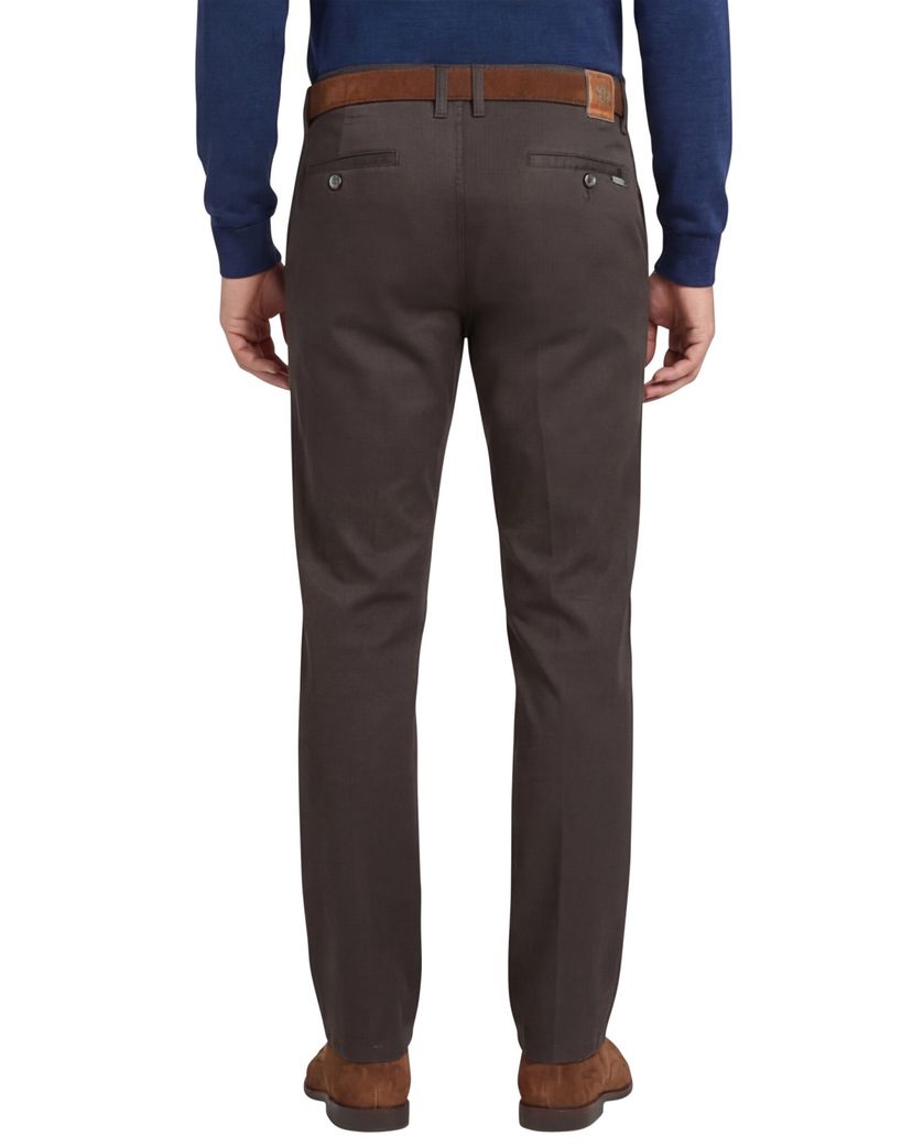 M.E.N.S. broek bruin uni katoen Madison