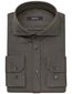 Desoto overhemd business donkergroen effen katoen slim fit