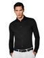 business overhemd Desoto zwart effen katoen slim fit