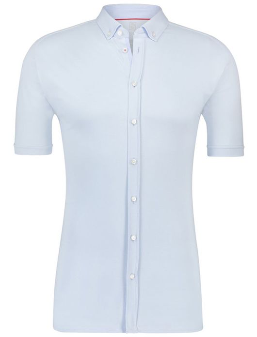 business overhemd Desoto lichtblauw effen katoen slim fit
