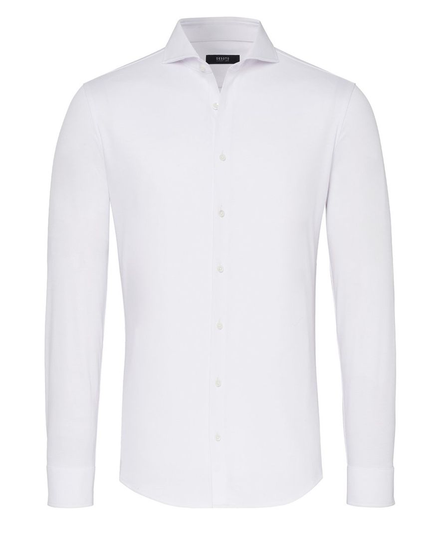 Wit overhemd Desoto business slim fit effen katoen