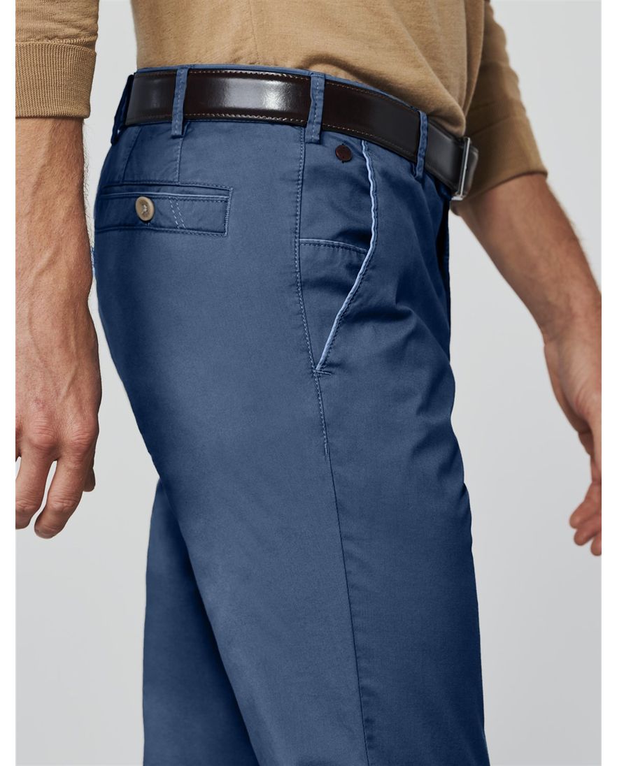 Meyer New York katoenen broek blauw