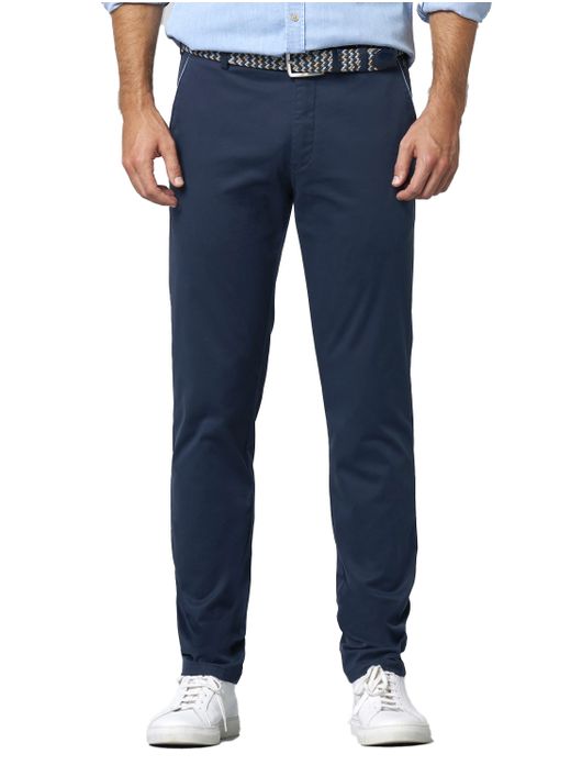 katoenen broek donkerblauw Meyer New York