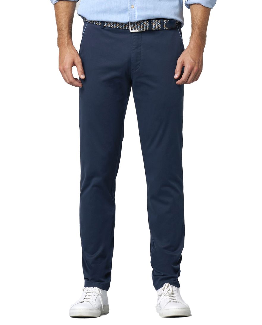 Meyer New York katoenen broek donkerblauw