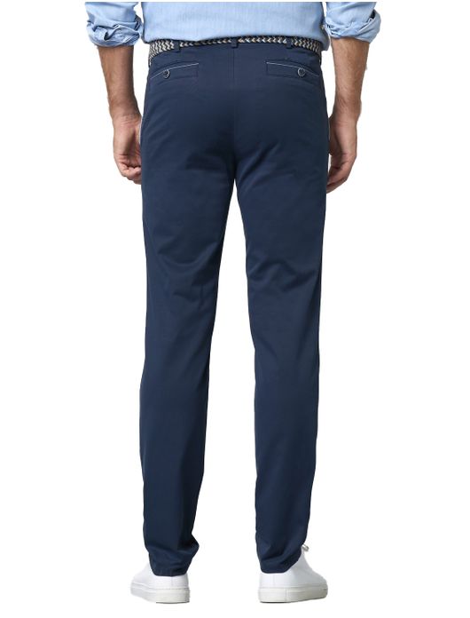 katoenen broek donkerblauw Meyer New York