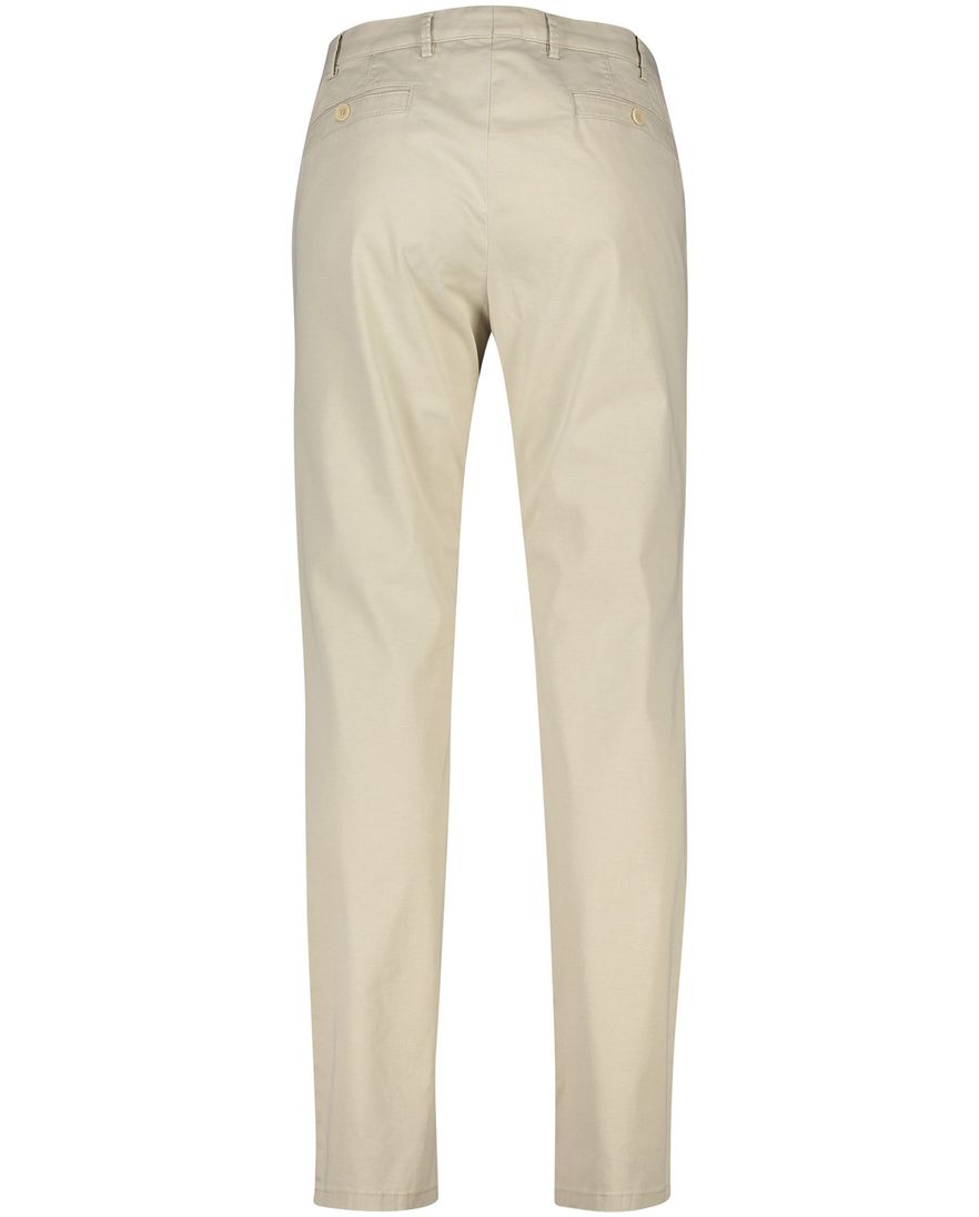 Beige broek Meyer effen katoen