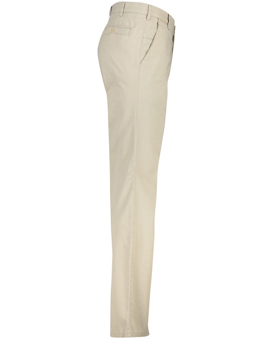 Beige broek Meyer effen katoen