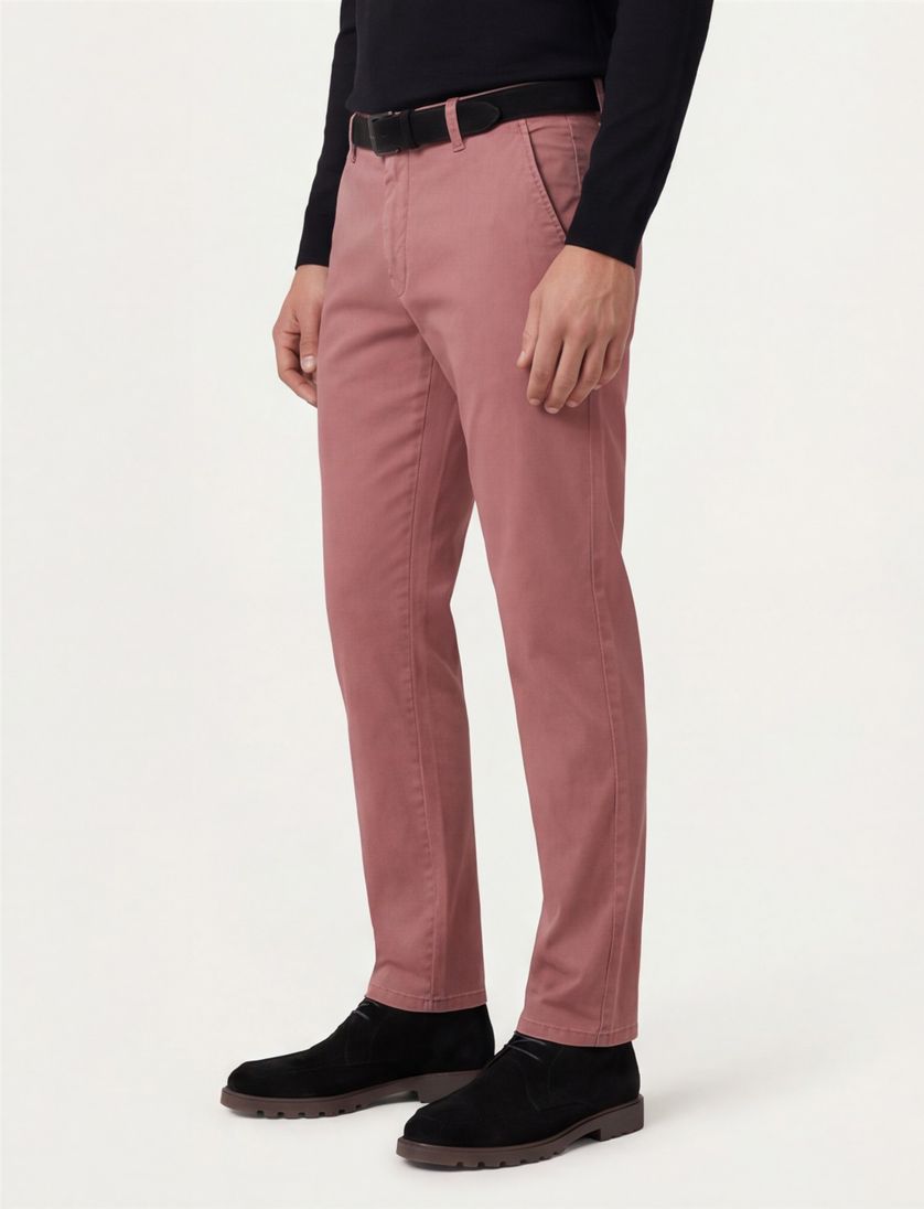 5-pocket Meyer broek New York rood effen katoen