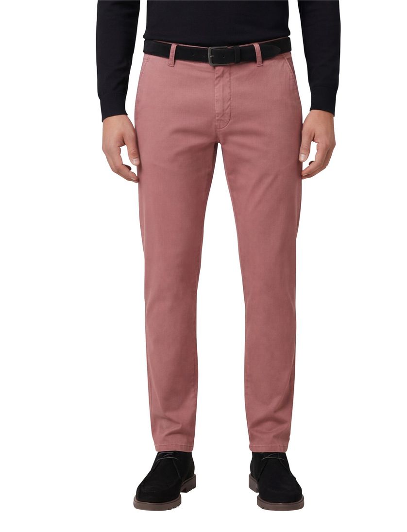 5-pocket Meyer broek New York rood effen katoen