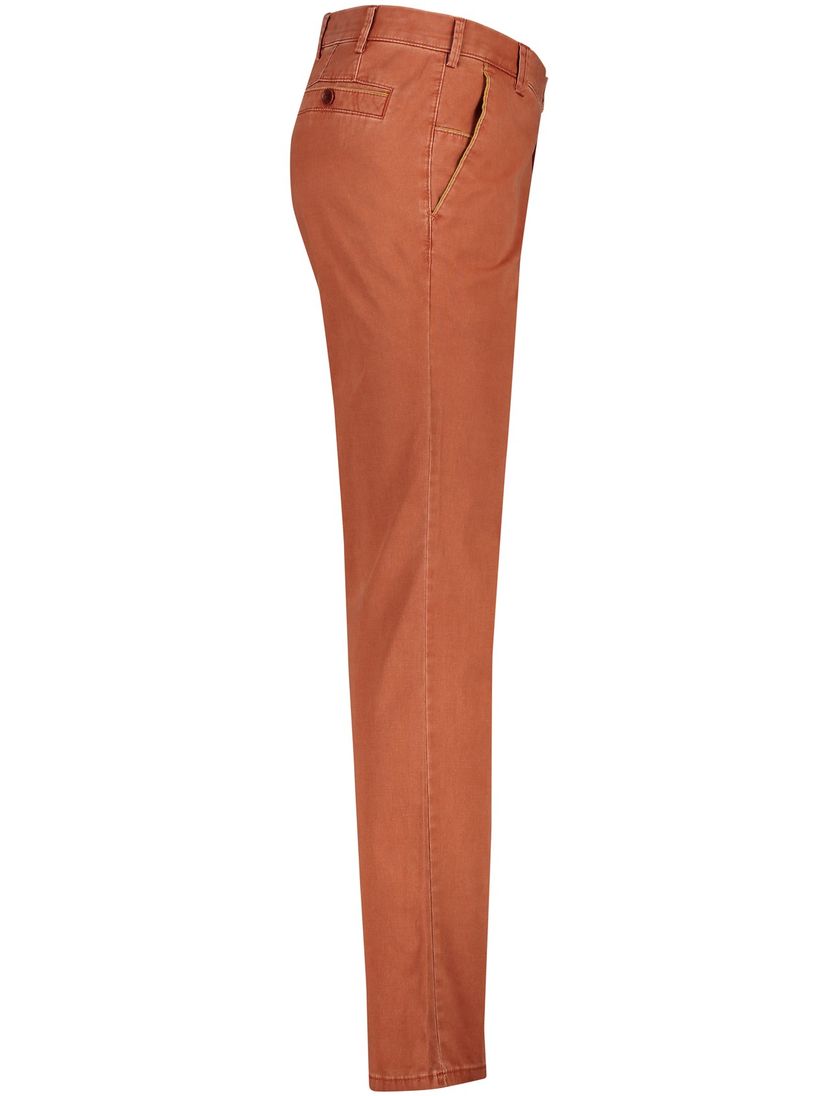 Oranje effen Meyer katoenen broek New York