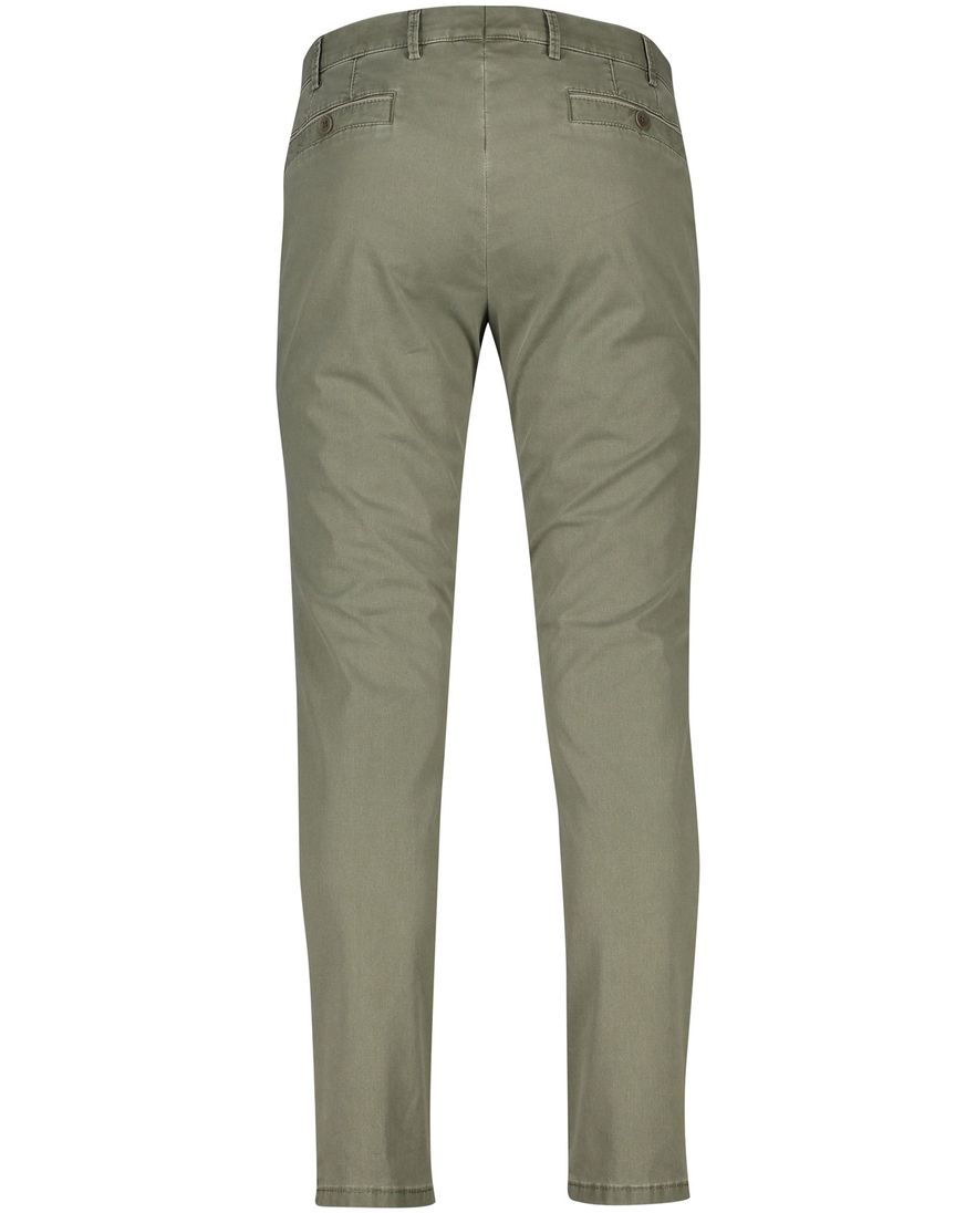 Meyer katoenen broek Diego groen effen katoen