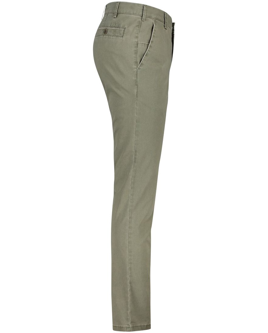 Meyer katoenen broek Diego groen effen katoen