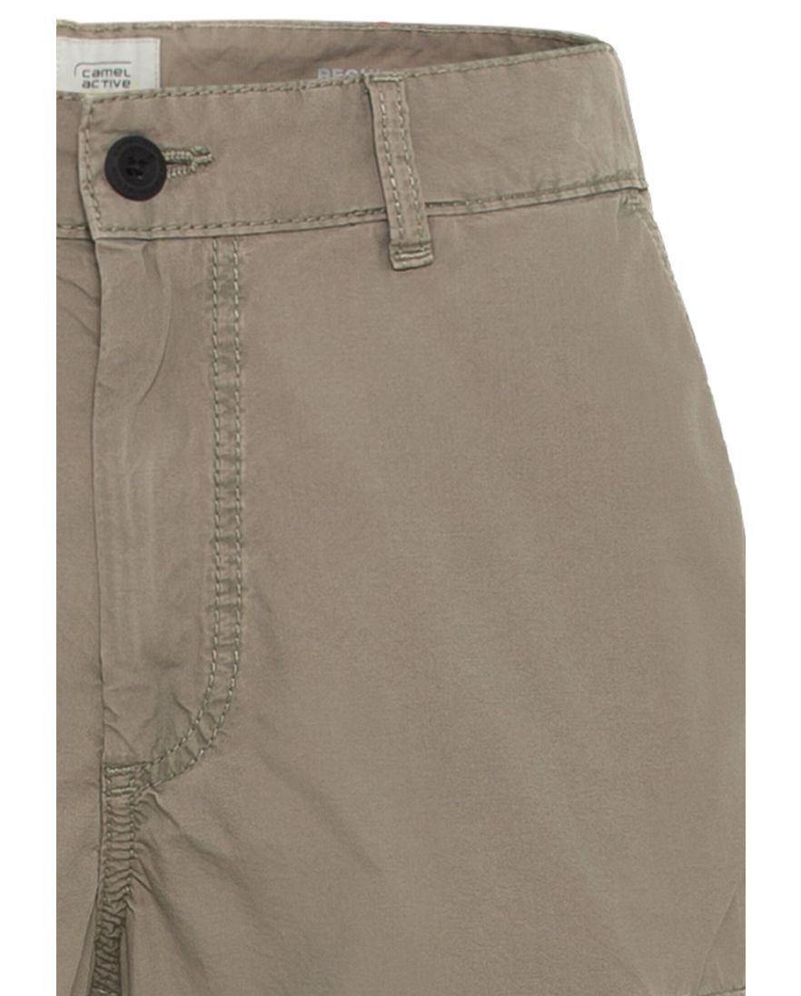 Camel Active cargo korte broek bruin effen katoen