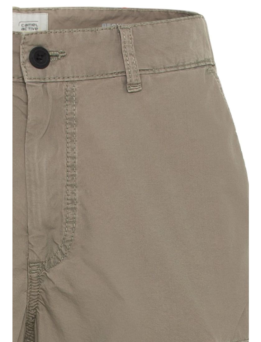 Camel Active korte broek bruin cargo effen katoen