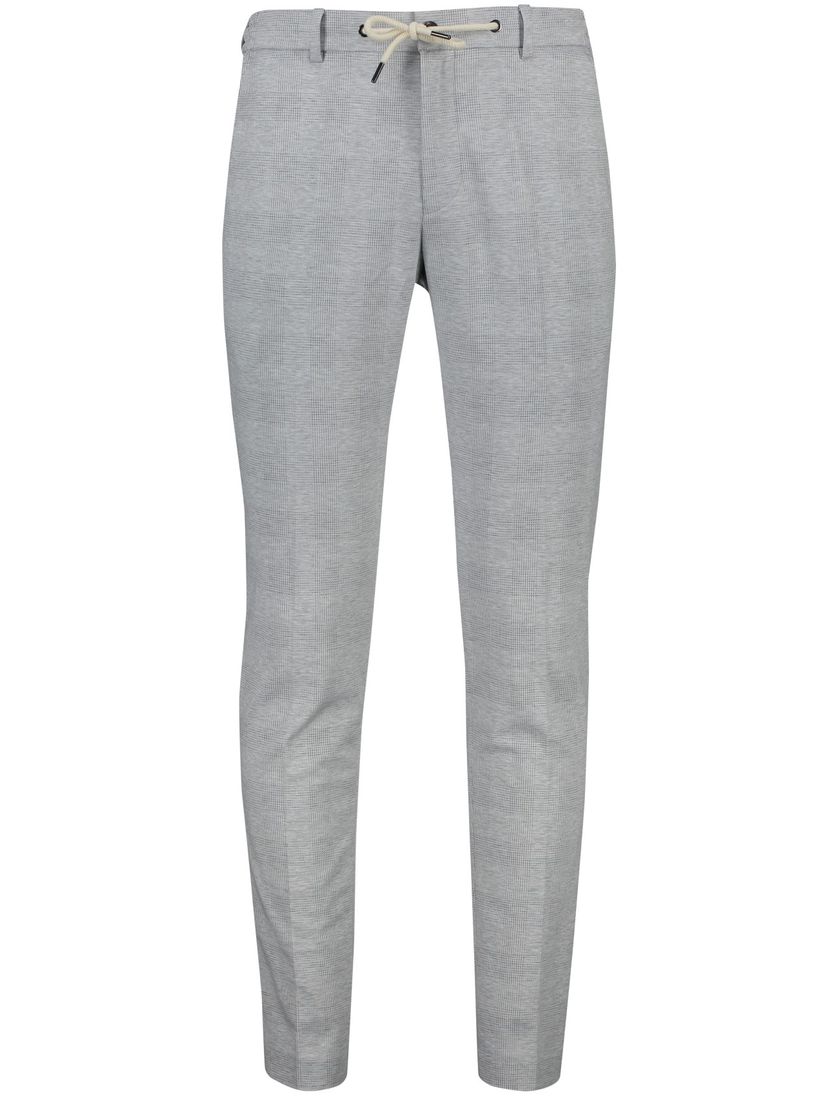 Broek Born With Appetite grijs geruit touwsluiting