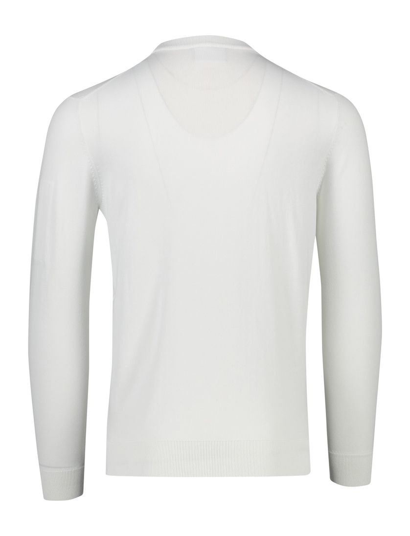 Born With Appetite polo wit effen normale fit mouwzak