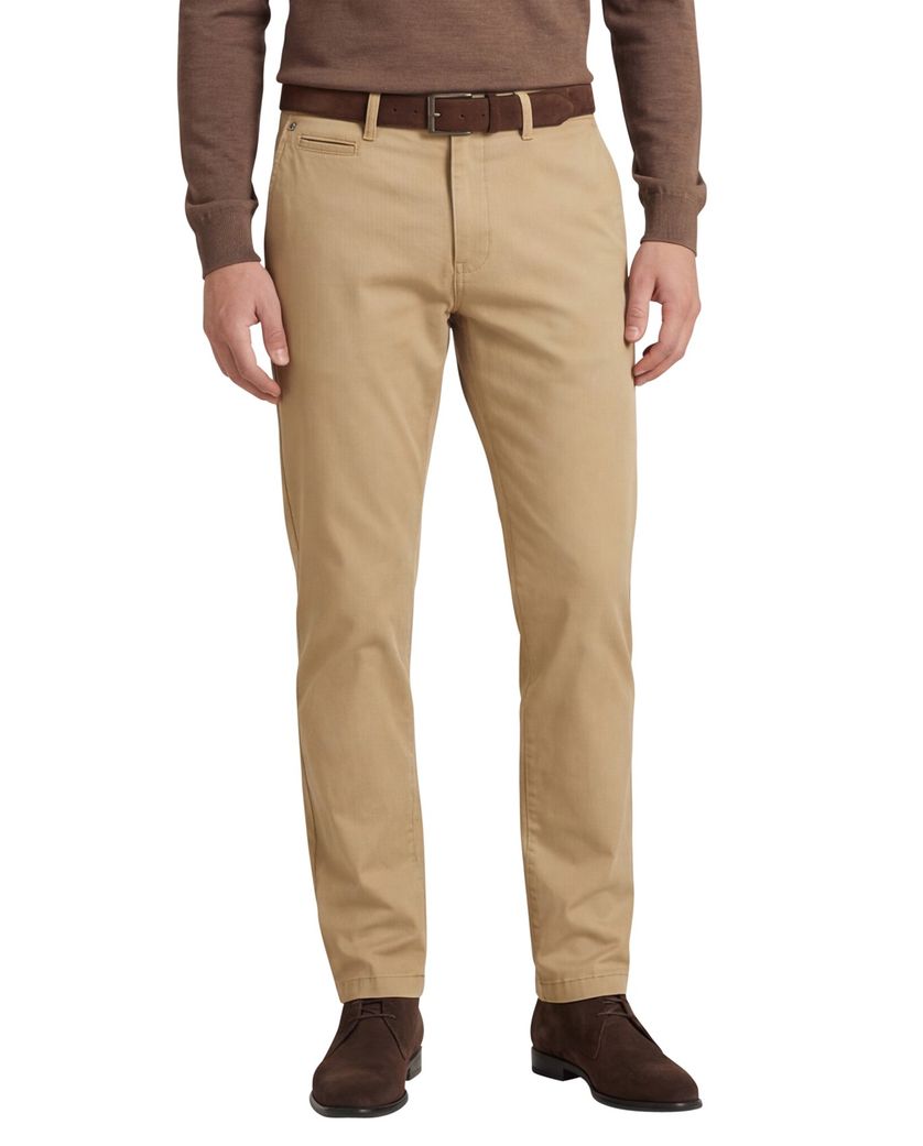 Gardeur Pantalon katoen lichtbruin