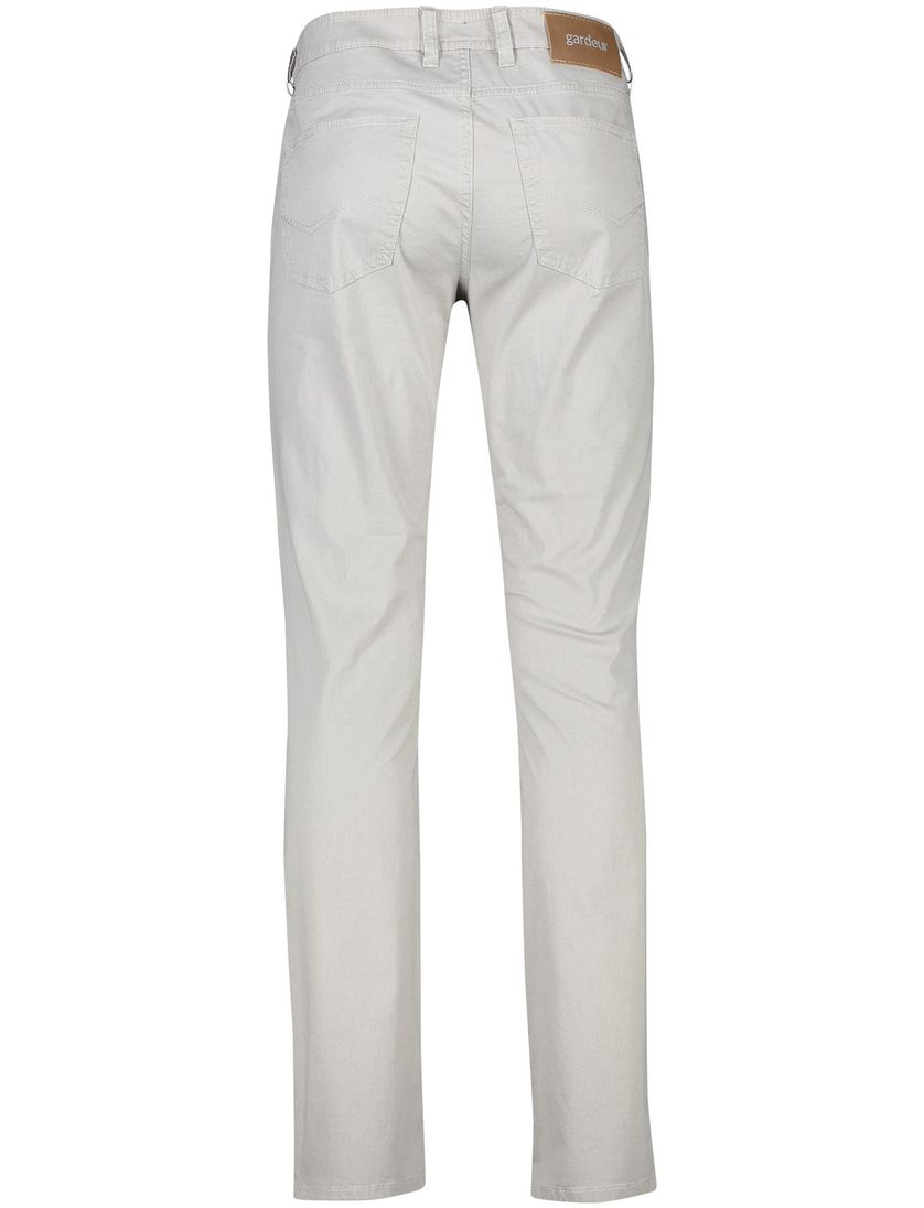 Gardeur jeans grijs effen katoen
