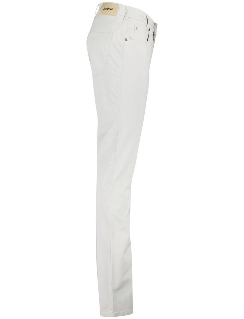 Gardeur Pantalon Bill wit katoen 5-pocket