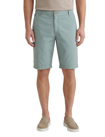 Gardeur Gardeur korte broek groen effen katoen Jean Slim Fit