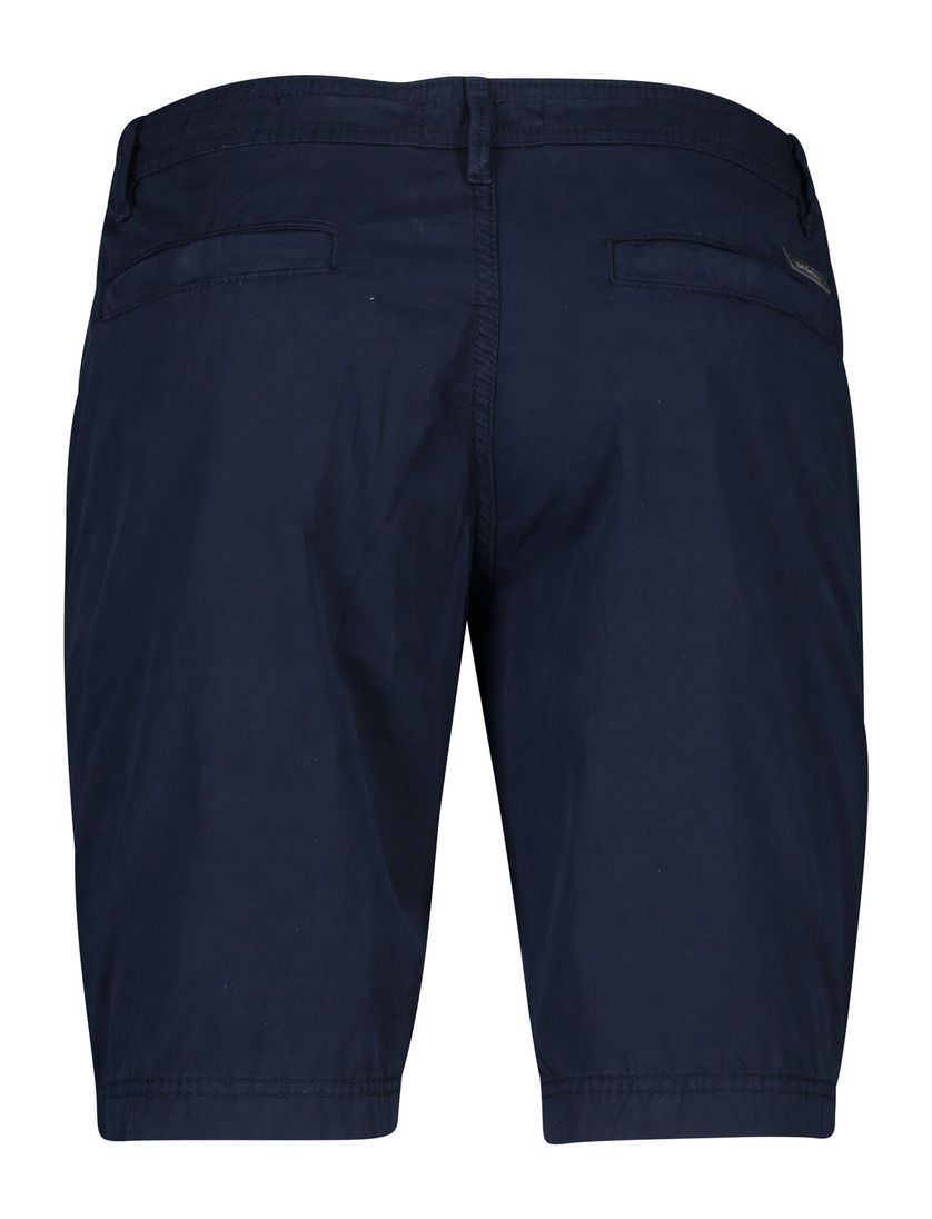 Gardeur korte broek donkerblauw effen katoen Jean Slim Fit