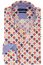 Giordano overhemd wijde fit lichtblauw multicolor geprint