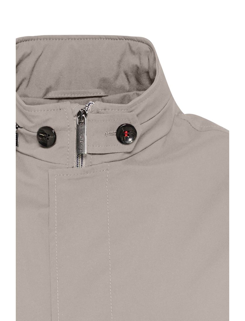 Bugatti tussenjas beige wijde fit effen