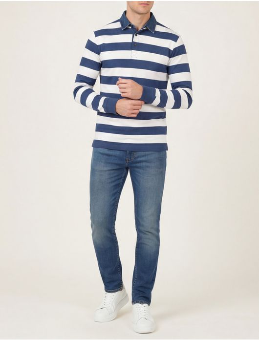 Baileys Rugby blauw streep