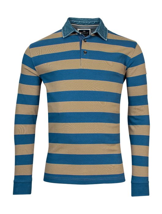 Rugby Baileys bruin/blauw streep