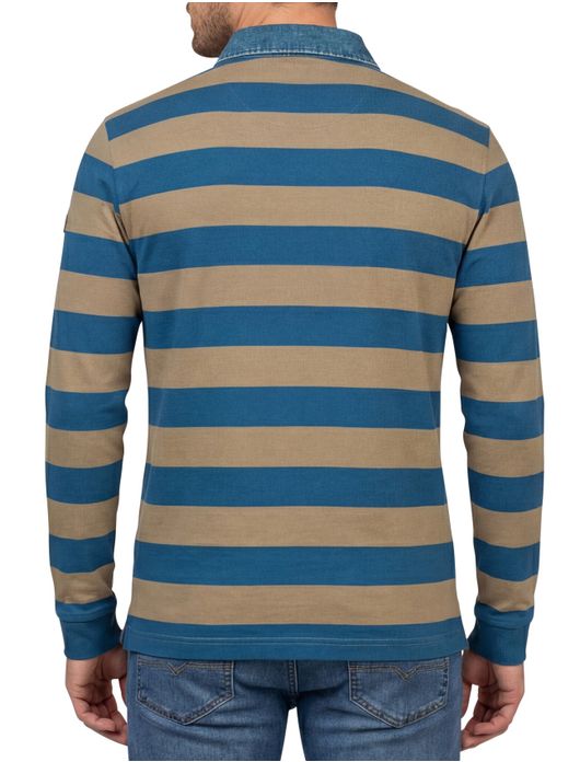 Rugby Baileys bruin/blauw streep