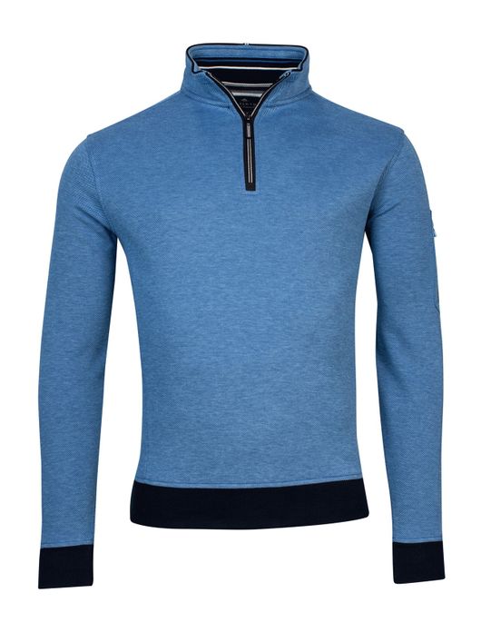 Baileys trui blauw halve rits