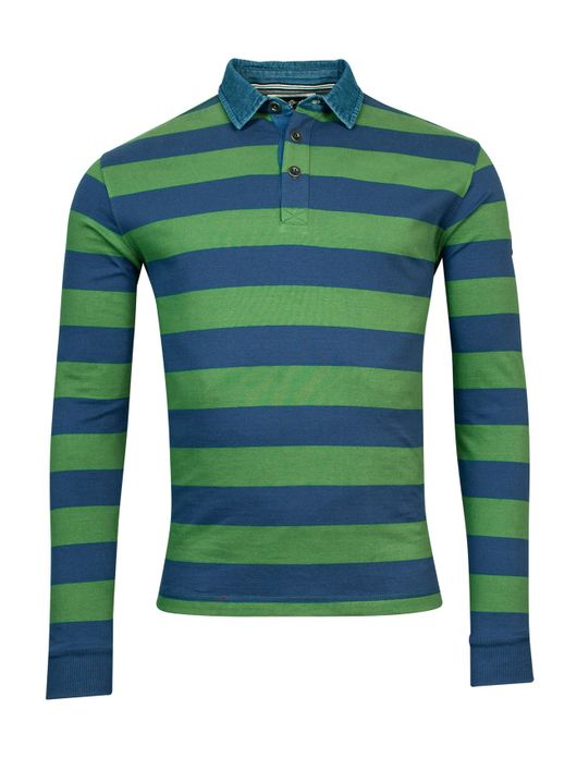 Baileys rugby blauw groen streep