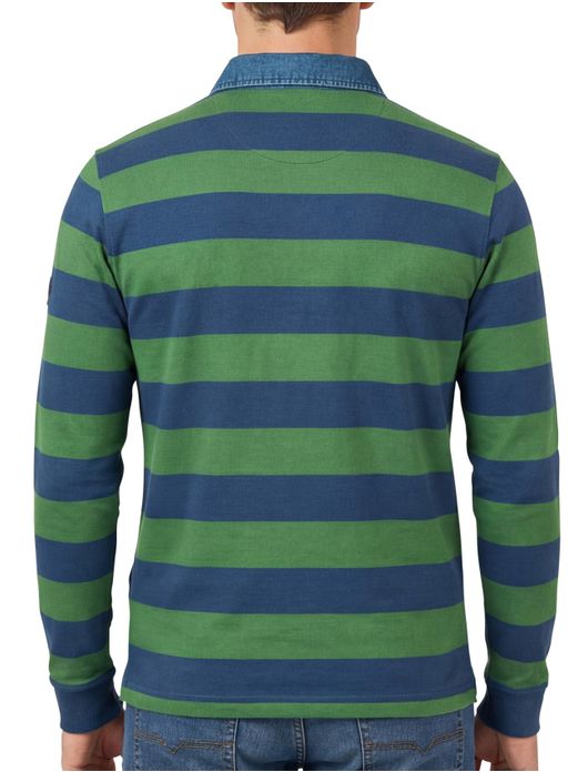 Baileys rugby blauw groen streep