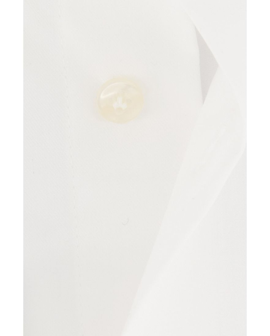 Thomas Maine overhemd mouwlengte 7 normale fit wit uni katoen