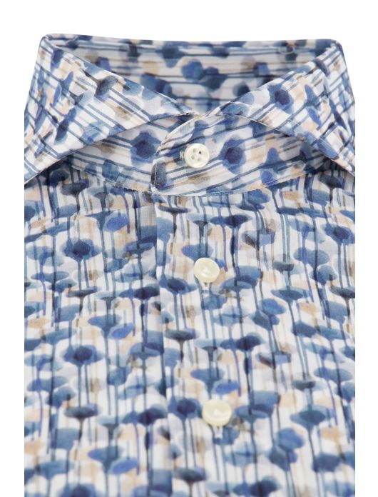 Thomas Maine overhemd blauw mouwlengte 7