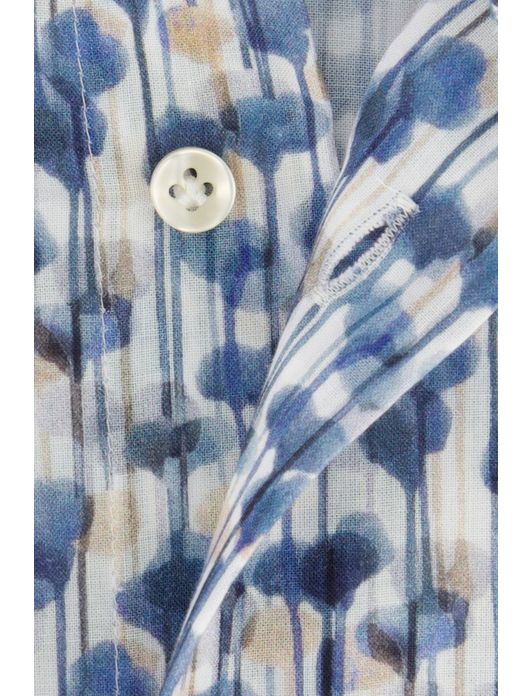 Thomas Maine overhemd blauw mouwlengte 7