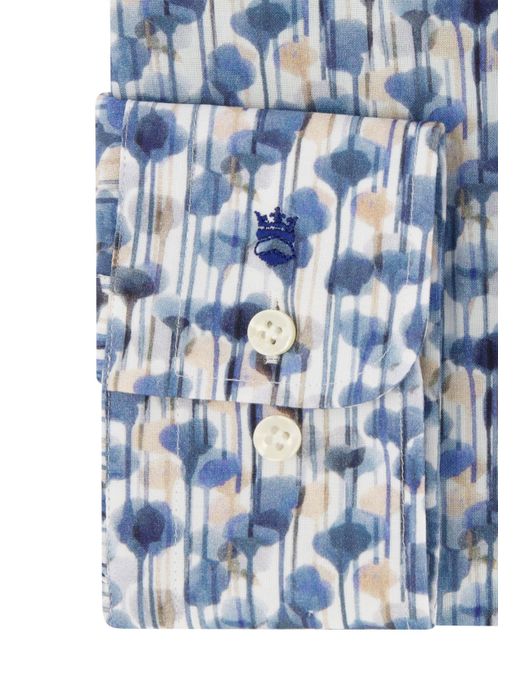 Thomas Maine overhemd blauw mouwlengte 7