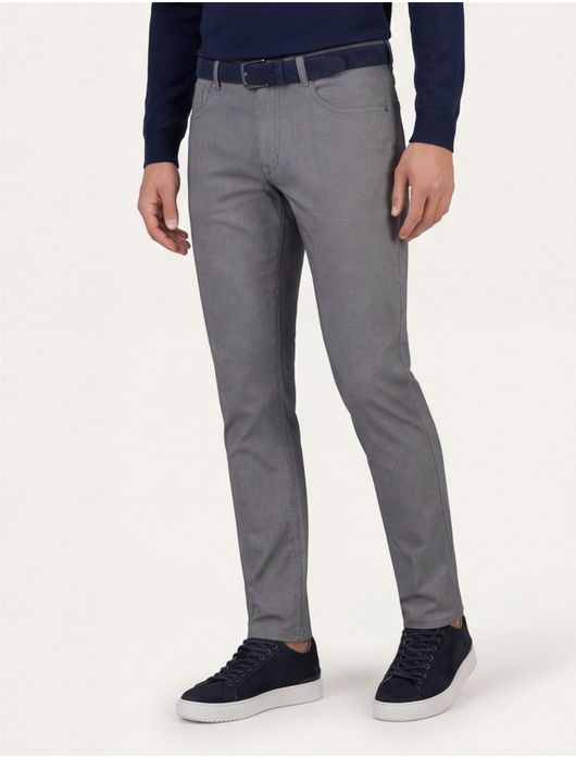 Gardeur broek 5-p grijs