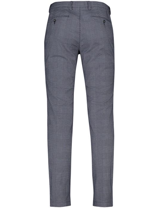 Gardeur broek chino blauw geruit