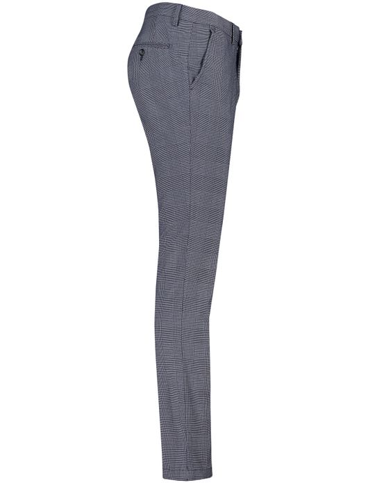 Gardeur broek chino blauw geruit