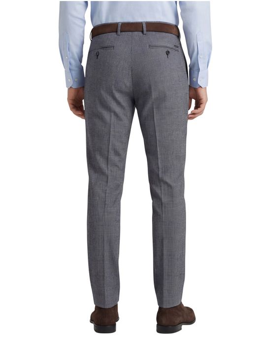 Gardeur broek chino blauw geruit