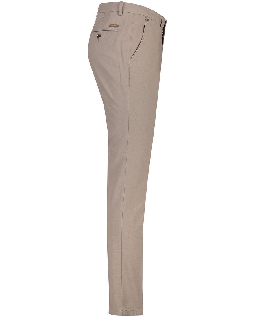 Gardeur Sonny broek chino slim fit bruin