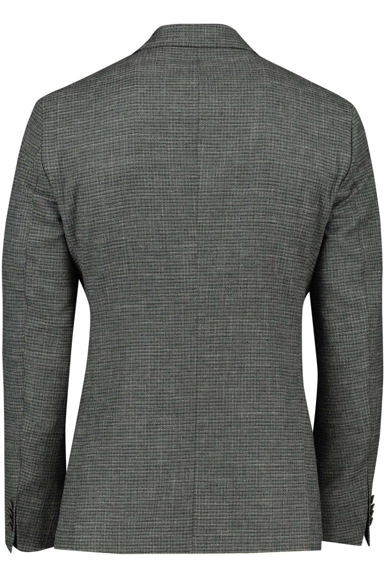 Dressler colbert groen Shaped fit gemêleerd slim fit