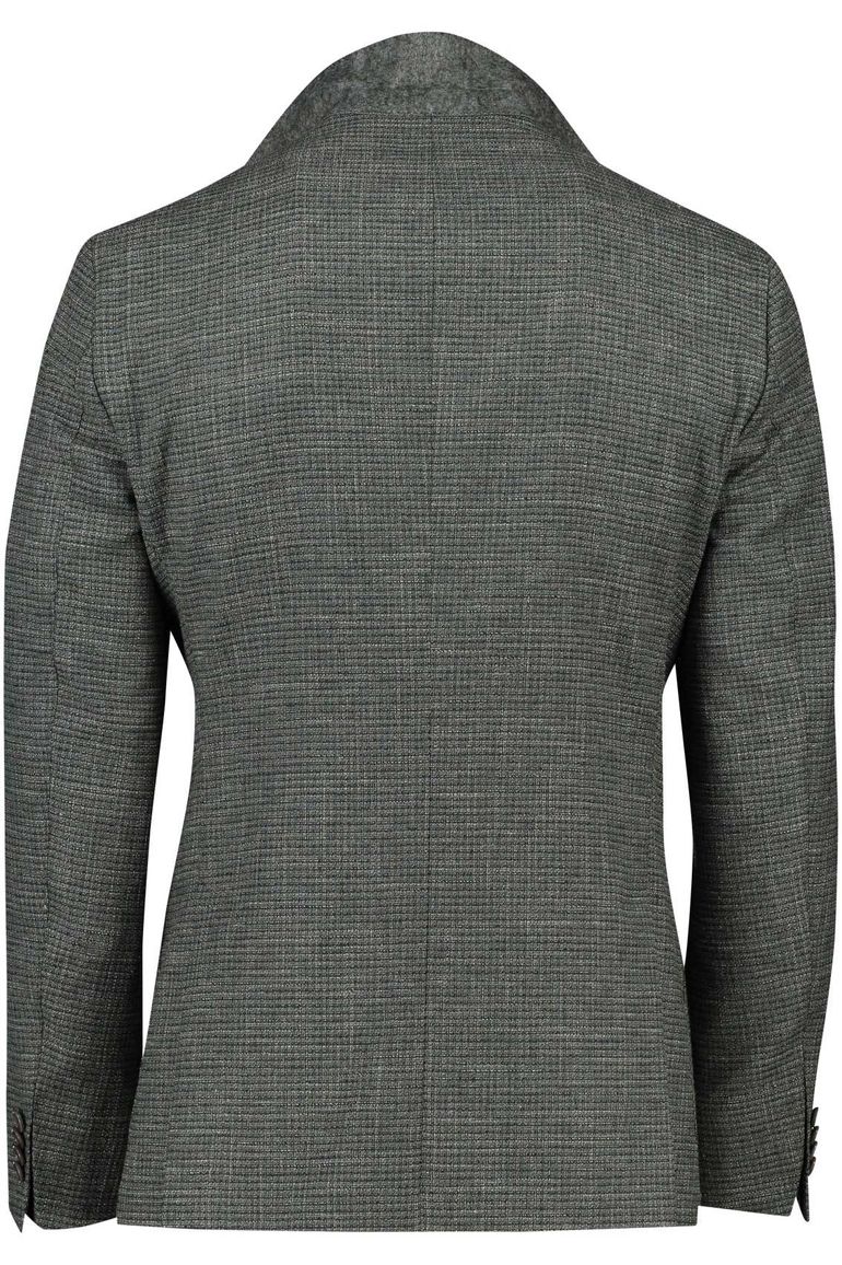 Dressler colbert groen Shaped fit gemêleerd slim fit